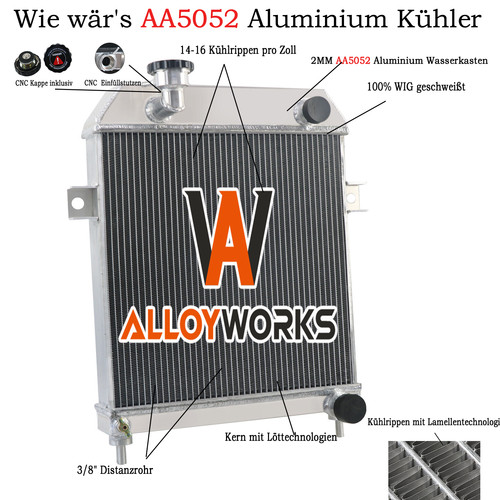Reihe 52mm aluminium - 52mm, kühler